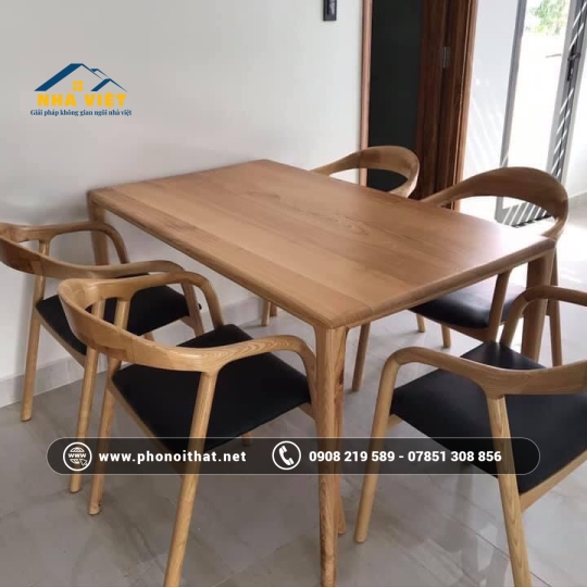 BÀN GHẾ ĂN GỖ 02