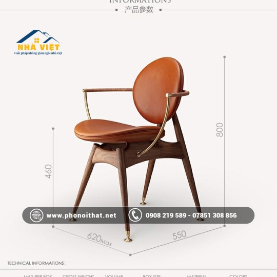 GHẾ CAFE 01