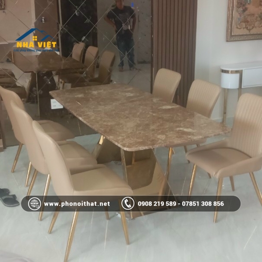BÀN ĂN MẶT ĐÁ 03
